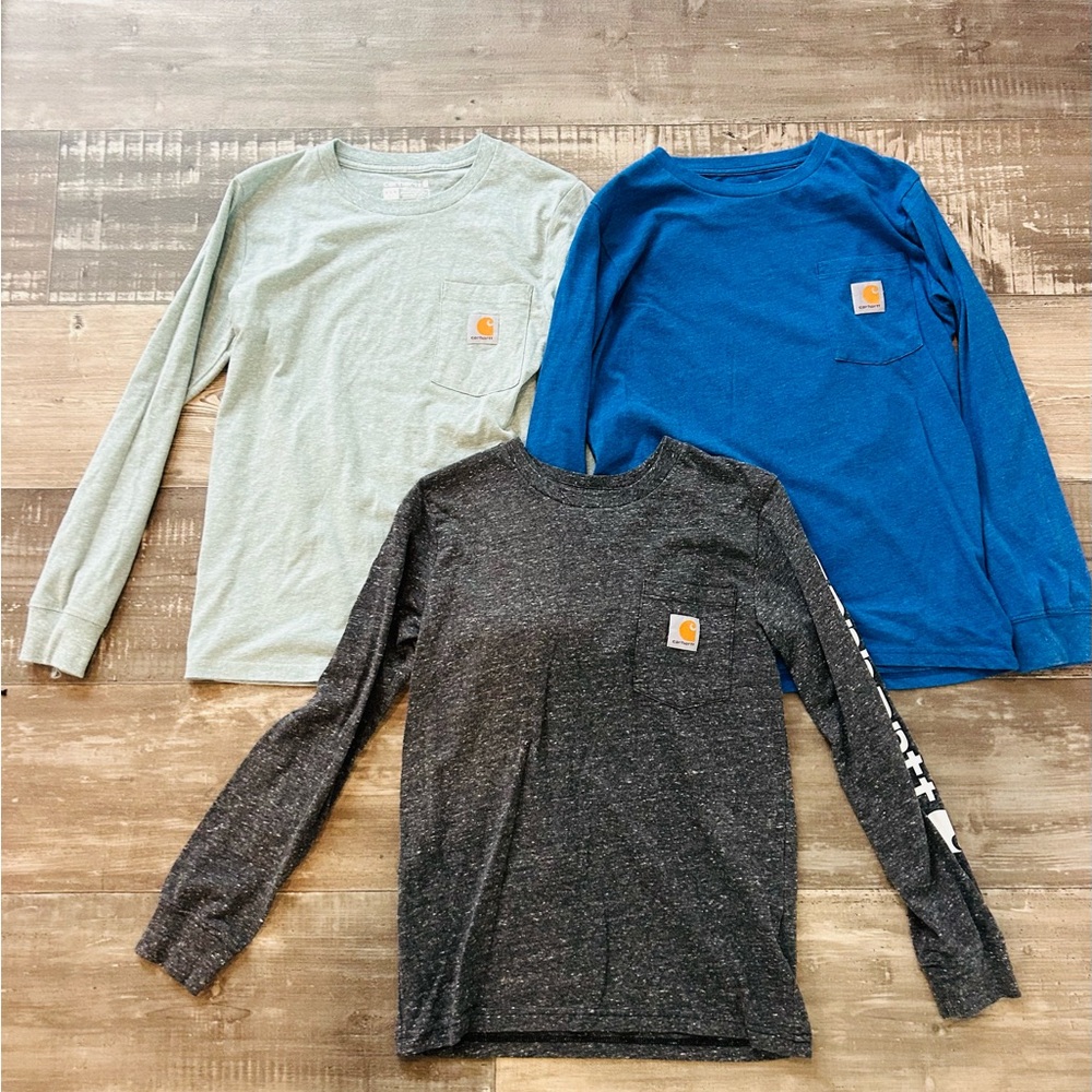 Carhartt Long Sleeve Shirts Trio Boys Youth M